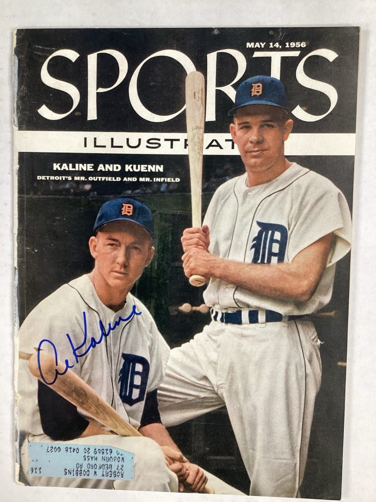 Al Kaline Signed Sports Illustrated 5/14/56 Tigers HOF Autograph JSA Read