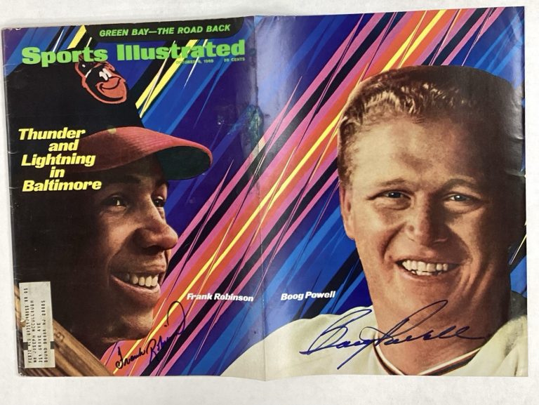 Frank Robinson Boog Powell Signed Sports Illustrated 10/6/69 Orioles JSA