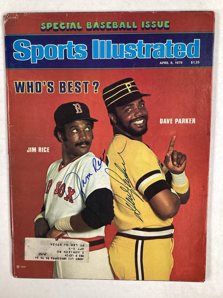 Jim Rice Dave Parker Signed Sports Illustrated 4/9/79 Pirates Red Sox JSA