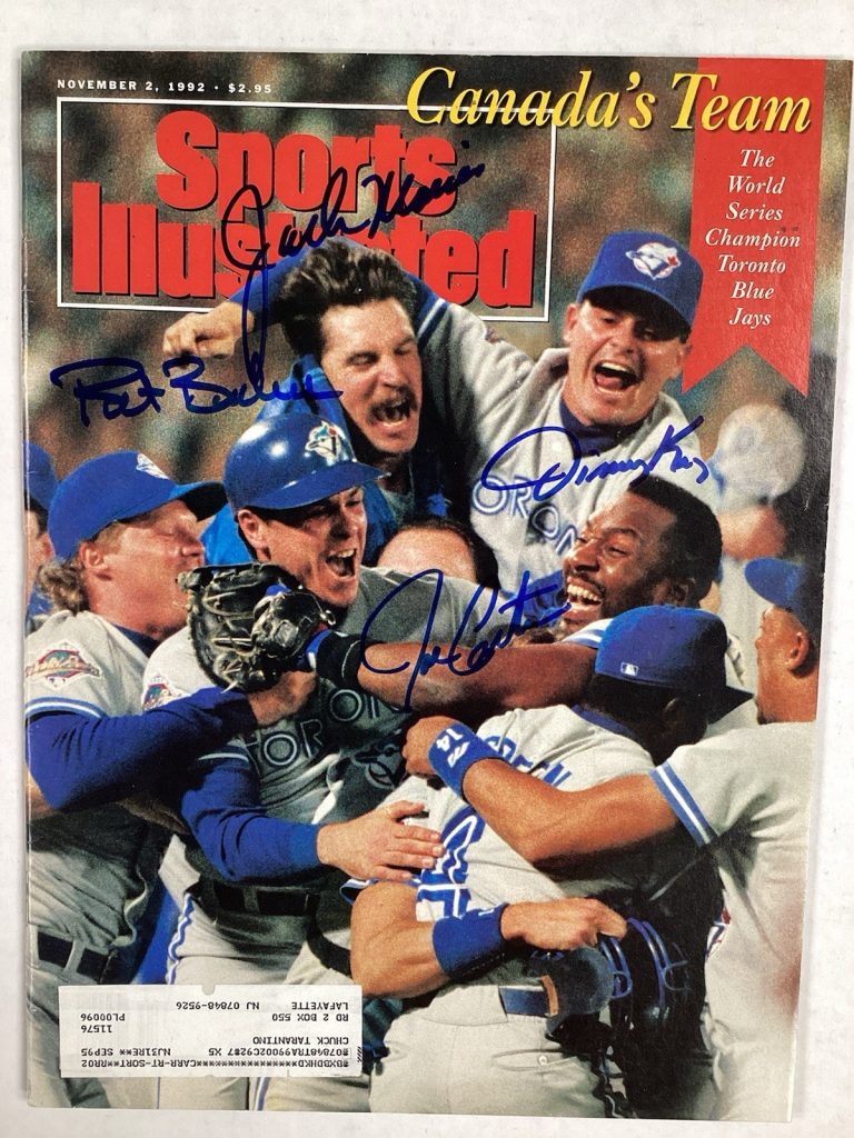 Morris Key Borders Carter Signed Sports Illustrated 11/2/92 HOF Autograph JSA