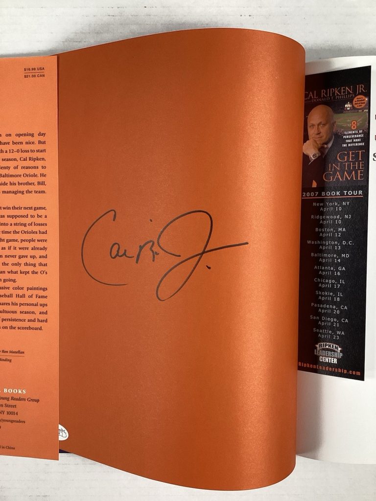 Cal Ripken Jr Signed Book The Longest Season Baseball HCB Orioles Autograph JSA