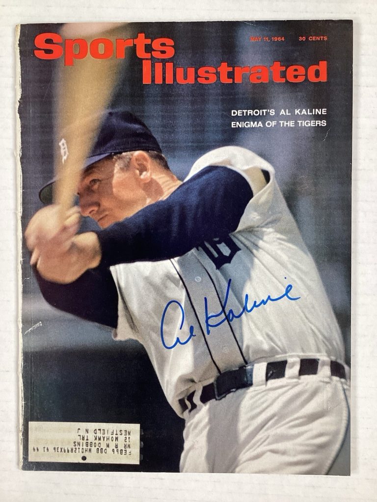 Al Kaline Signed Sports Illustrated 5/11/64 Tigers Autograph Baseball HOF TPG