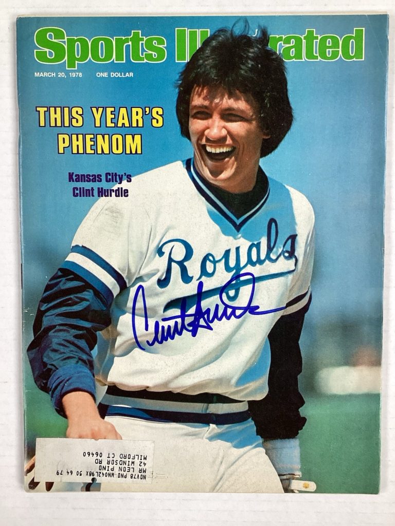 Clint Hurdle Signed Sports Illustrated 3/20/78 KC Royals Baseball Autograph TPG