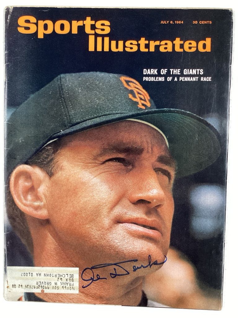 Alvin Dark Signed Sports Illustrated 7/6/64 SF Giants Baseball Autograph TPG