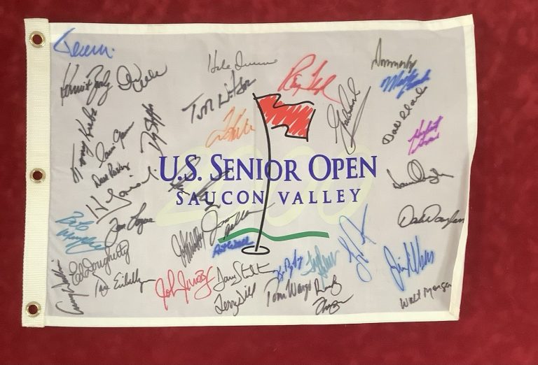 Ray Floyd Signed Golf Flag Long Island Classic Masters HOF 38 Autographs TPG
