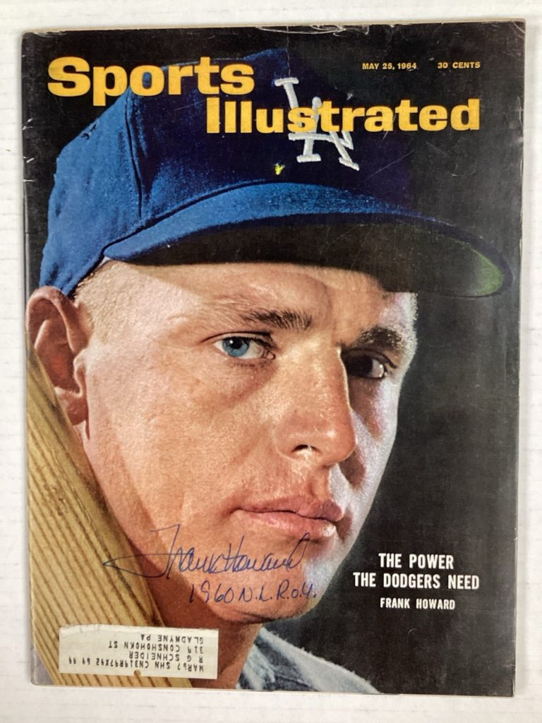 Frank Howard Signed Sports Illustrated 5/25/64 NL ROY Autograph Baseball TPG