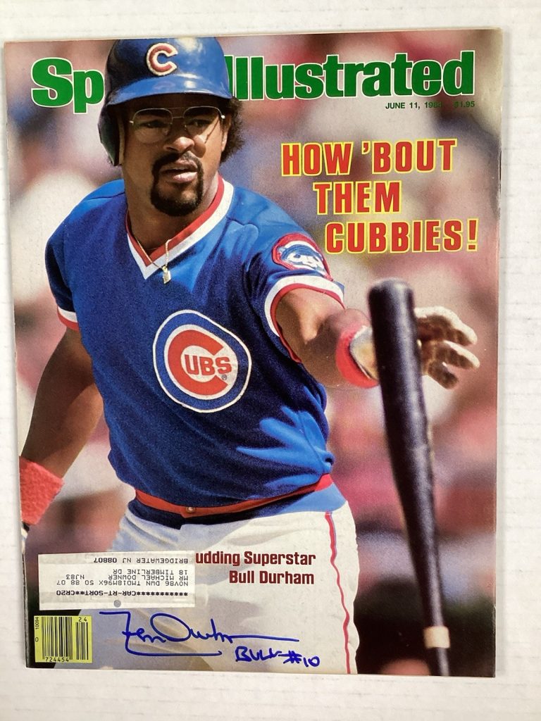 Bill Durham Signed Sports Illustrated 6/11/84 Cubs Autograph Baseball TPG
