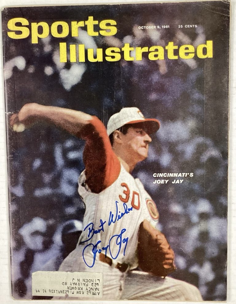 Joey Jay Signed Sports Illustrated 10/9/61 Reds Autograph Baseball TPG