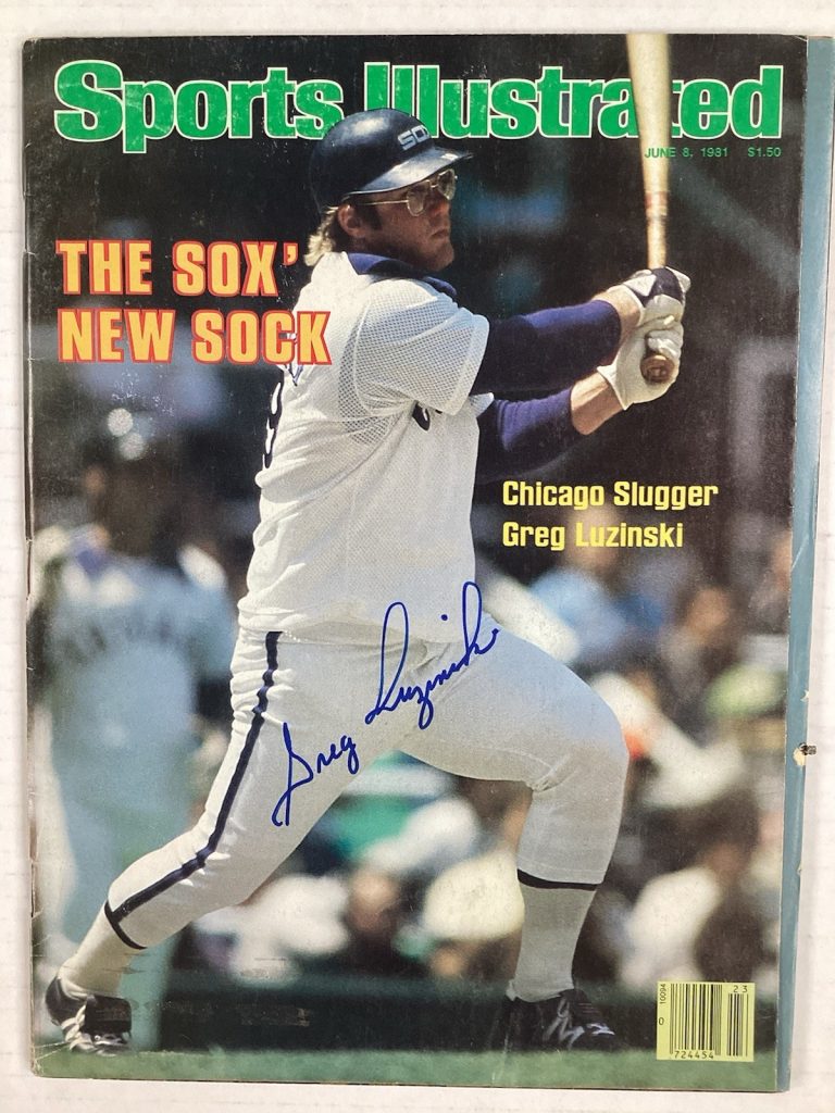Greg Luzinski Signed Sports Illustrated 6/8/81 White Sox Autograph Baseball TPG