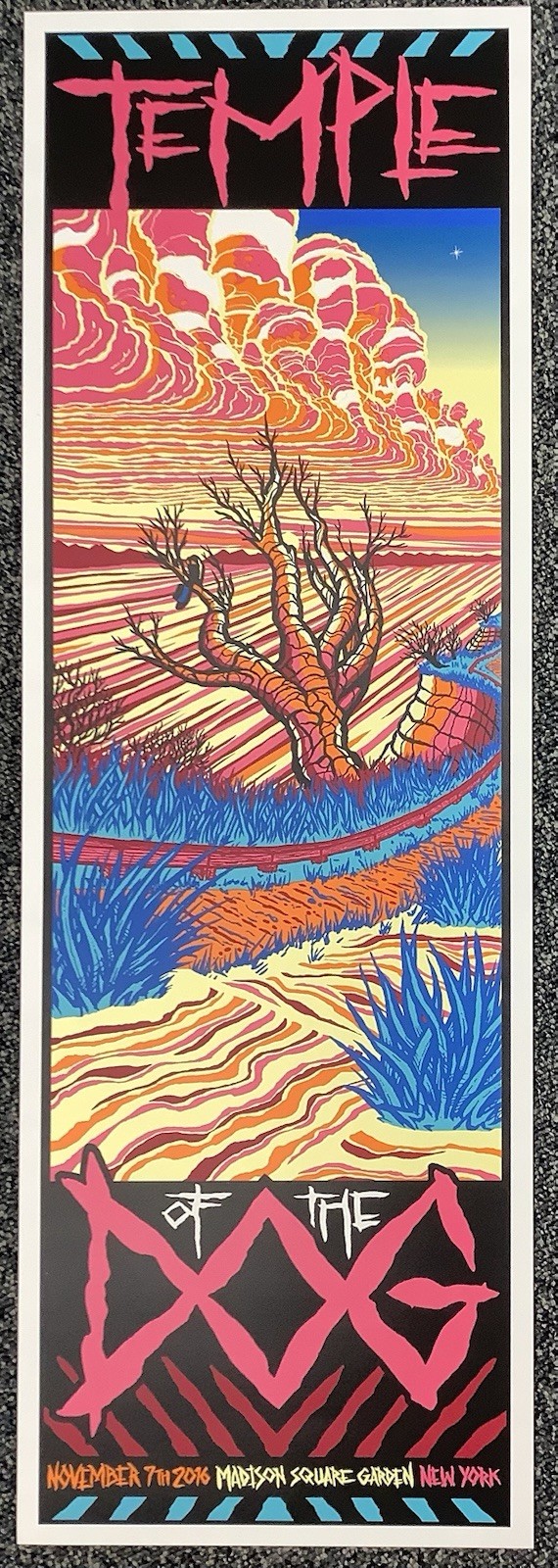 Temple Of The Dog Poster 11/7/2016 NY MSG Brad Klausen Chris Cornell Pearl Jam