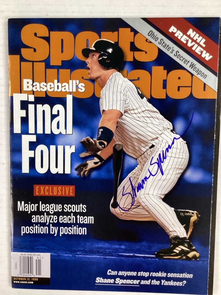 Shane Spencer Signed Sports Illustrated 10/12/98 Newsstand Auto Baseball TPG