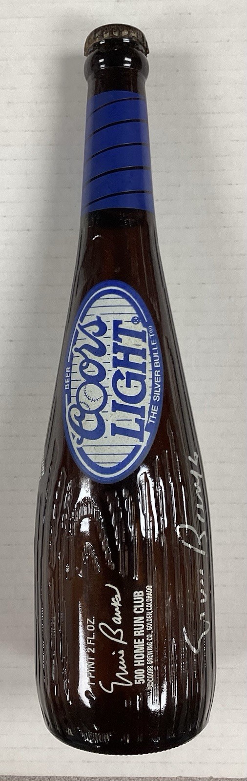 Ernie Banks Signed Baseball Bat Coors Light Bottle LE 12’ Cubs HOF Autograph JSA