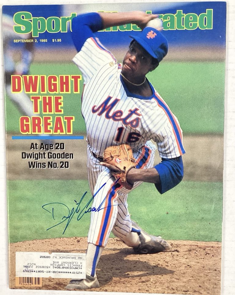 Dwight Doc Gooden Signed Sports Illustrated 9/2/85 NY Mets Baseball Auto TPG