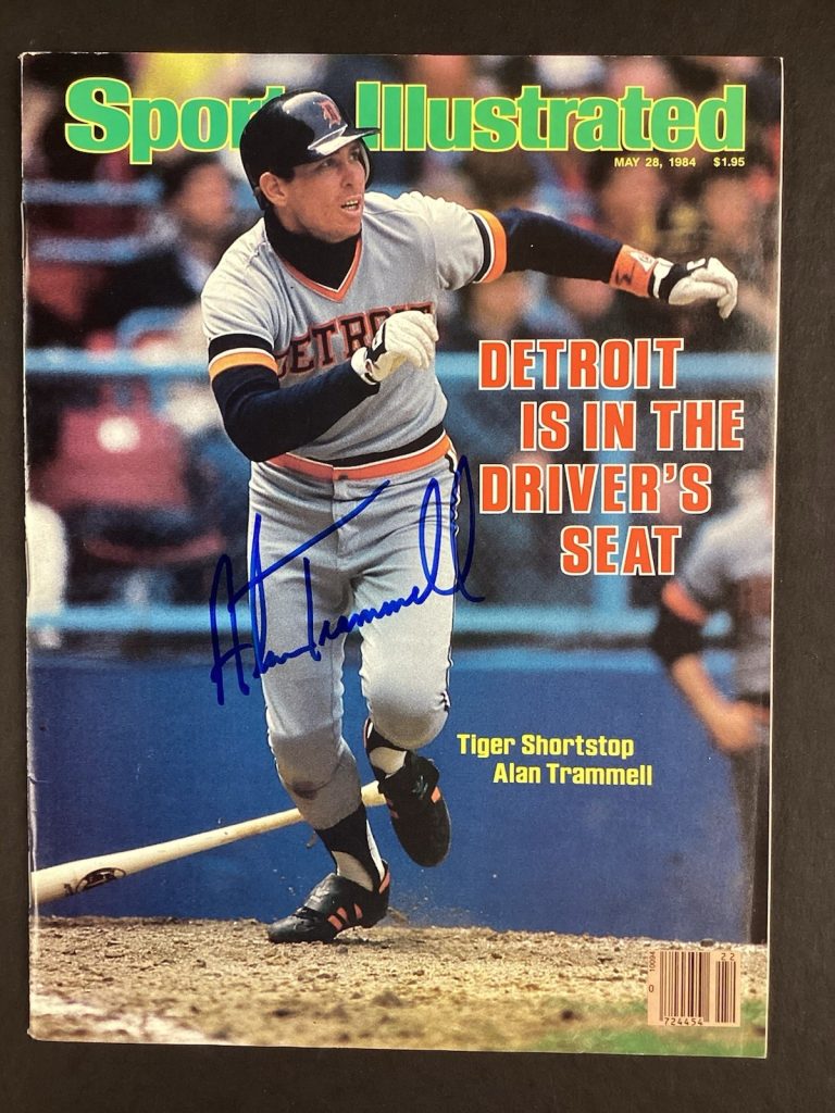 Alan Trammell Signed Sports Illustrated 5/28/84 Newsstand Baseball Autograph JSA
