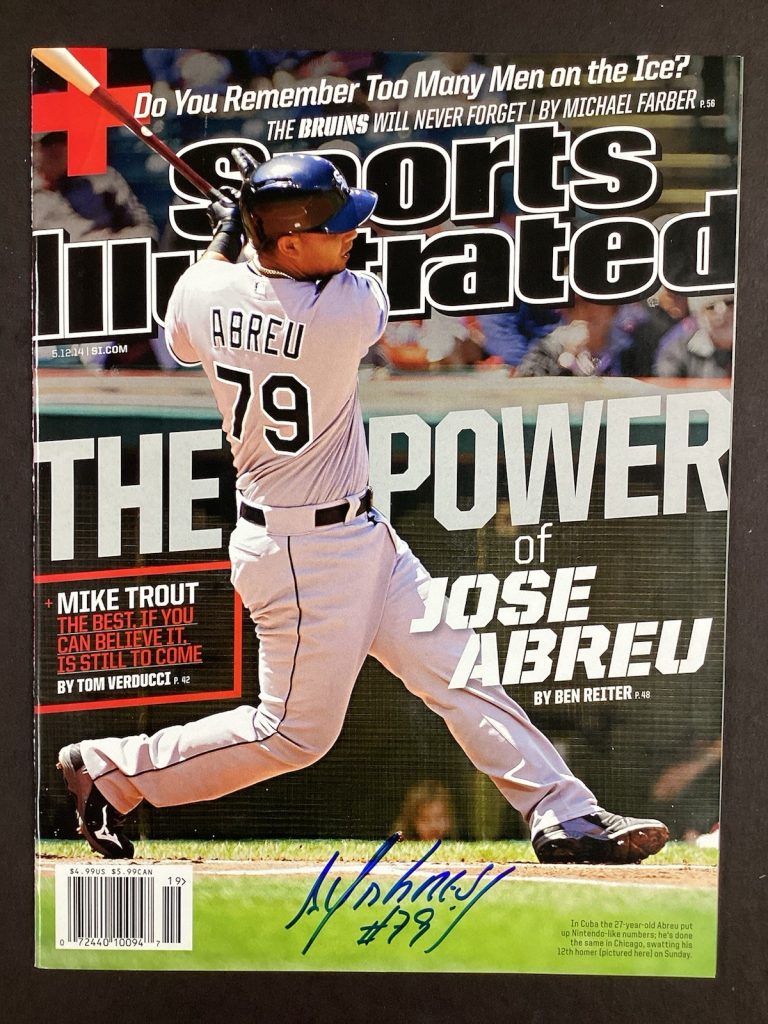 Jose Abreu Signed Sports Illustrated 5/12/14 Newsstand Baseball Autograph JSA