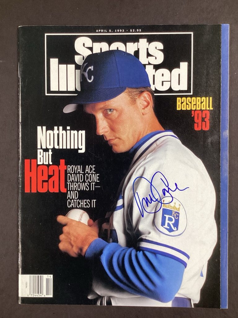 David Cone Signed Sports Illustrated 4/5/93 Royals Newsstand Baseball Auto JSA