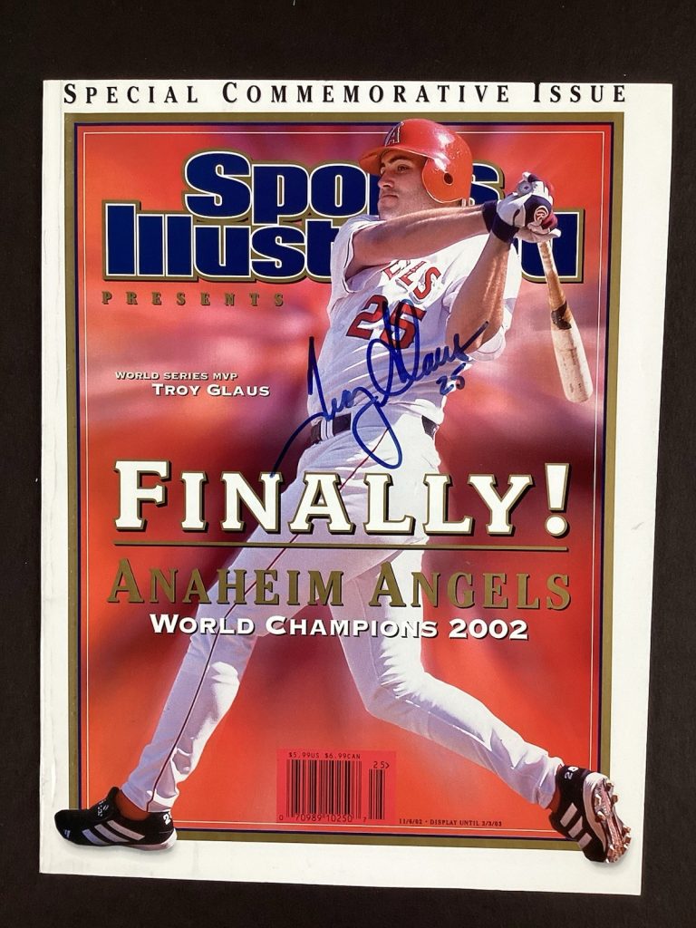 Troy Glaus Signed Sports Illustrated 11/6/02 Comm. Newsstand Baseball Auto JSA