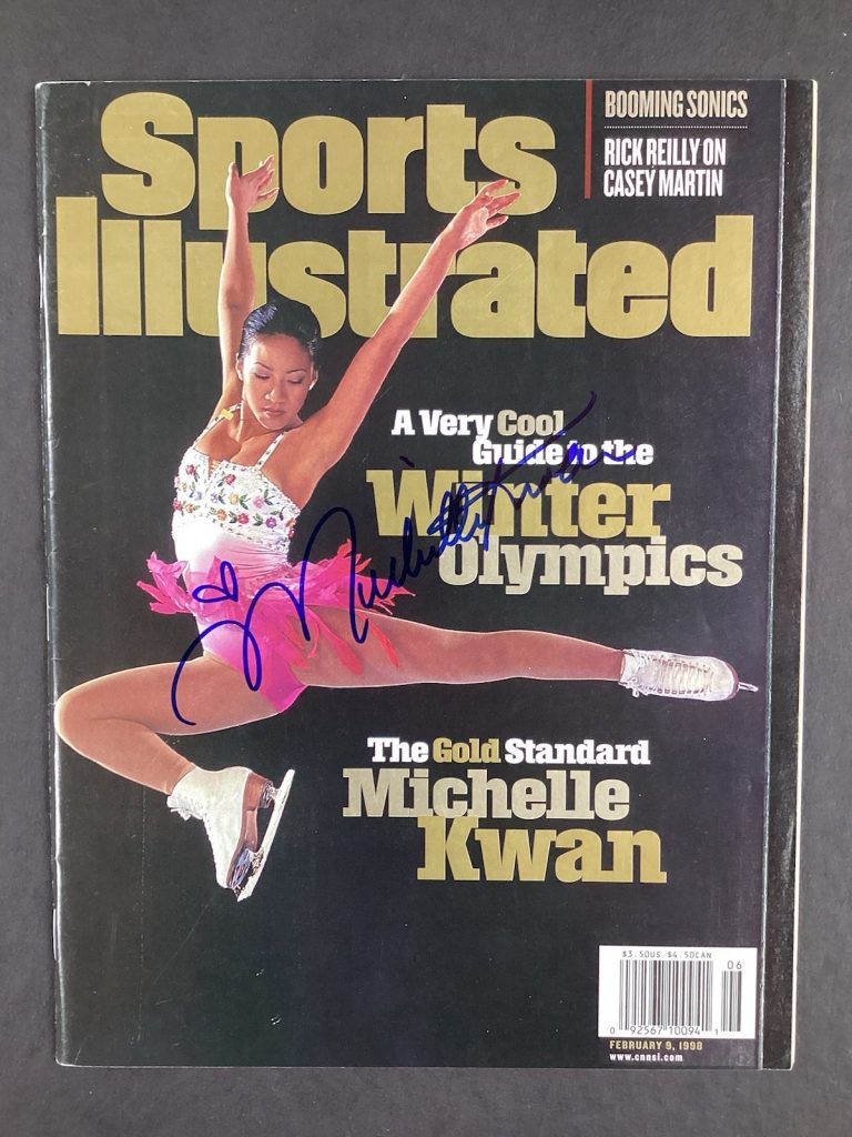 Michelle Kwan Signed Sports Illustrated 2/9/98 Skating Newsstand Autograph JSA