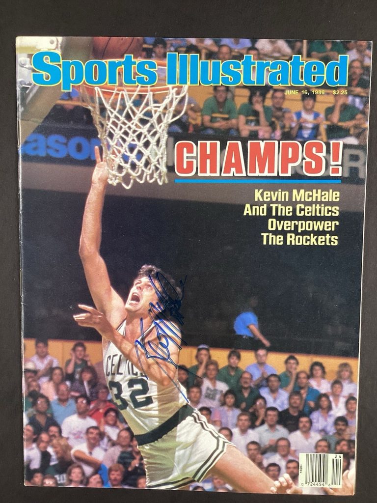 Kevin McHale Signed Sports Illustrated 6/16/86 Basketball Newsstand Auto JSA