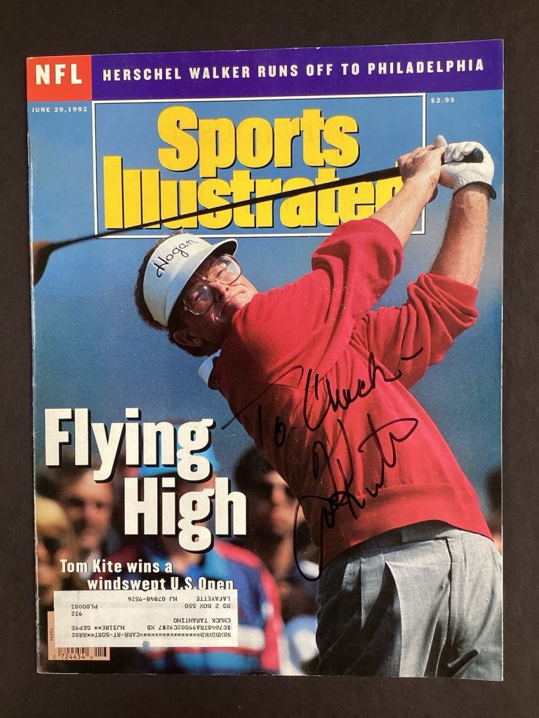 Tom Kite Signed Sports Illustrated 6/29/92 Masters Golf PGA Champ Autograph TPG
