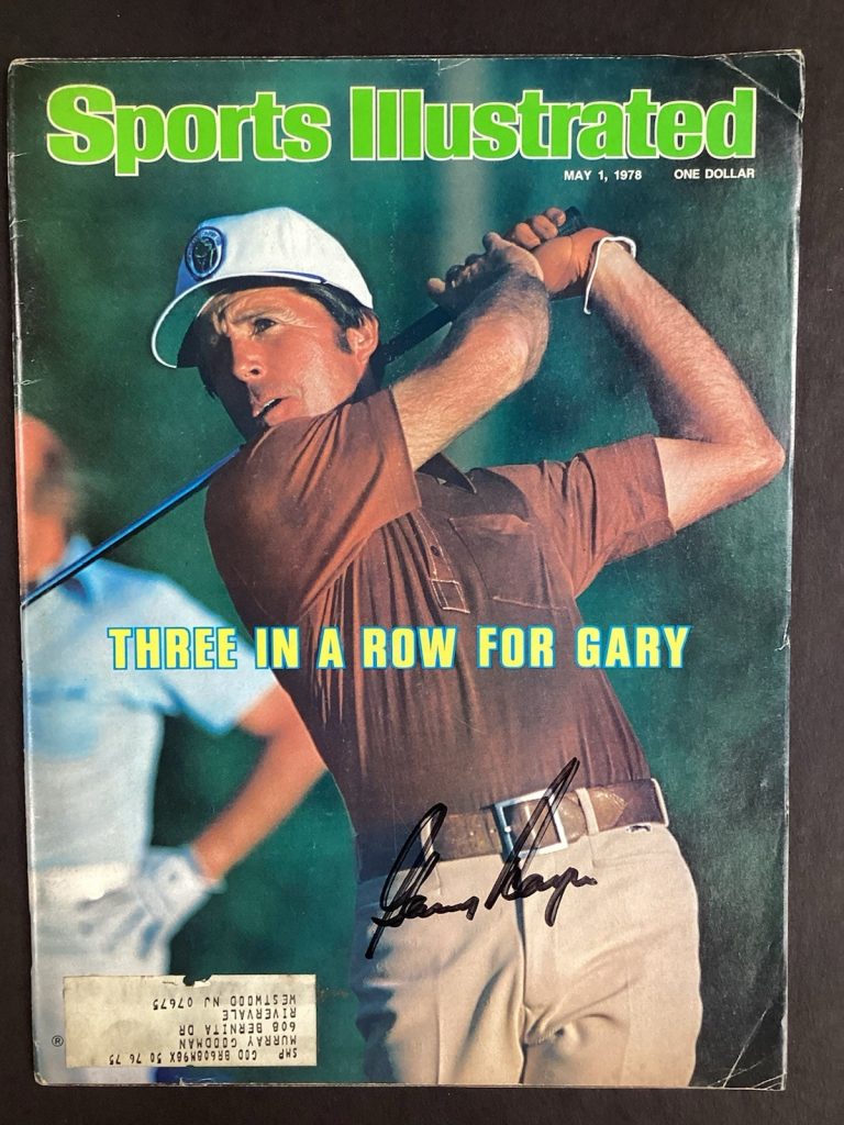 Gary Player Signed Sports Illustrated 5/1/78 Masters Golf PGA HOF Champ Auto TPG