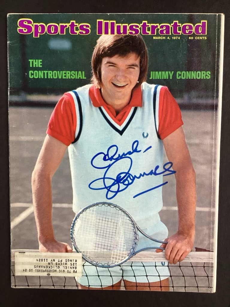 Jimmy Connors Signed Sports Illustrated 3/4/74 Tennis Hall of Fame Autograph TPG