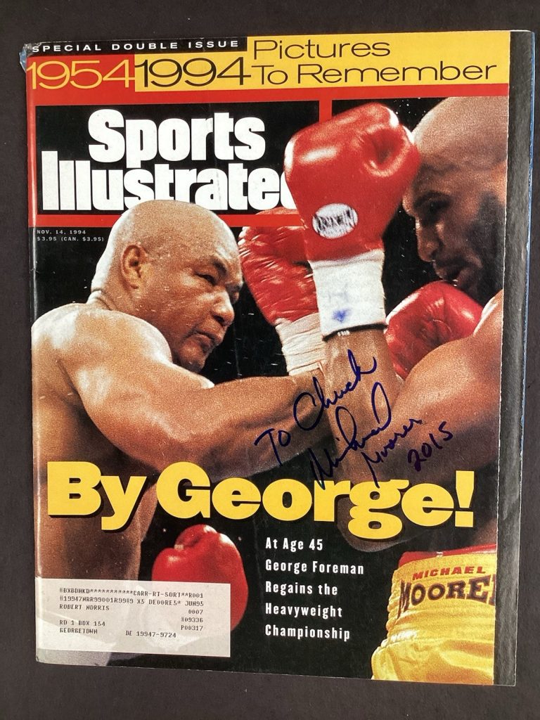 Michael Moorer Signed Sports Illustrated 11/14/94 Foreman Boxing Autograph TPG