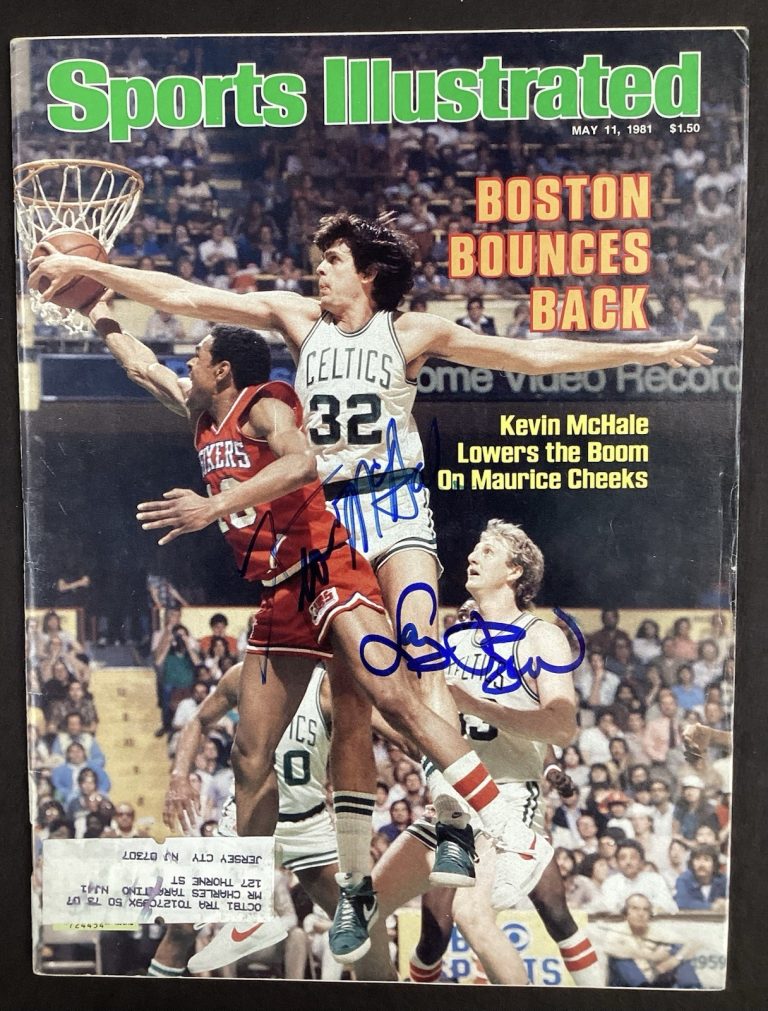 Larry Bird Kevin McHale Signed Sports Illustrated 5/11/81 Celtics HOF Auto JSA