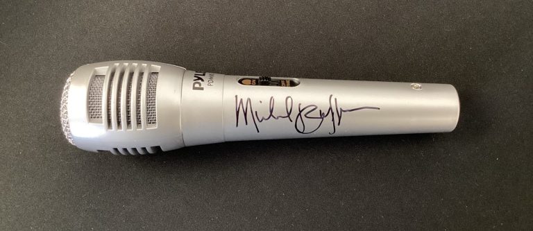 Michael Buffer Signed Microphone Boxing Rumble Ring Announcer Autograph PSA/DNA