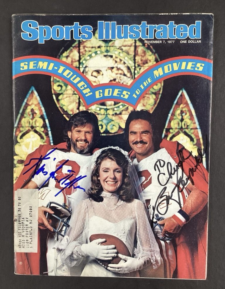 Burt Reynolds Kris Kristofferson Signed Sports Illustrated 11/7/77 Hollywood TPG