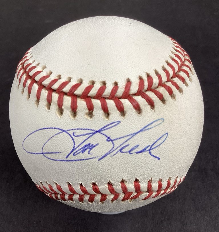 Tom Tresh Signed Baseball OMLB New York Yankees World Series Champs Auto JSA #1