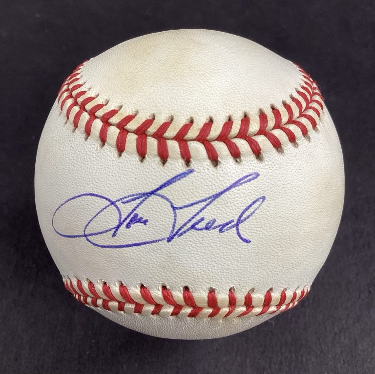 Tom Tresh Signed Baseball OMLB New York Yankees World Series Champs Auto JSA #2