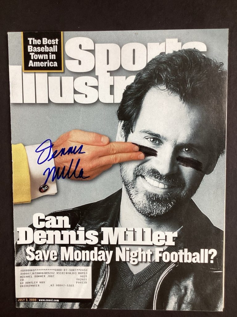 Dennis Miller Signed Sports Illustrated 7/3/00 Football Hollywood Autograph JSA