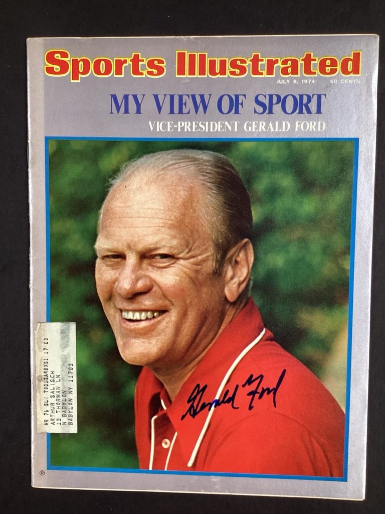 Gerald Ford Signed Sports Illustrated 7/8/74 Auto Republican President JSA