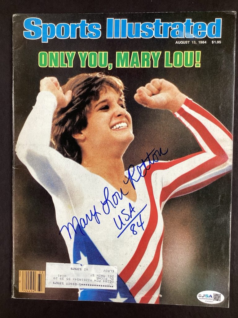 Mary Lou Retton Signed Sports Illustrated 8/13/84 USA Olympics Autograph JSA