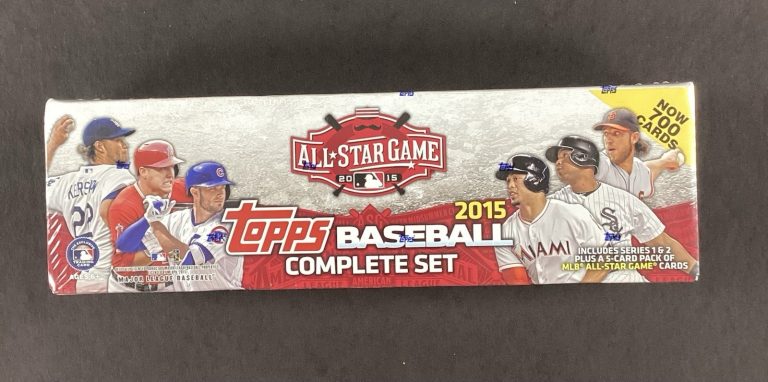 2015 Topps Baseball Cards Complete Factory Sealed Box 700 Cards Series I-II++