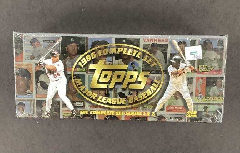 1996 Topps Baseball Cards Complete Factory Sealed 440 Cards Series I-II+ Mantle