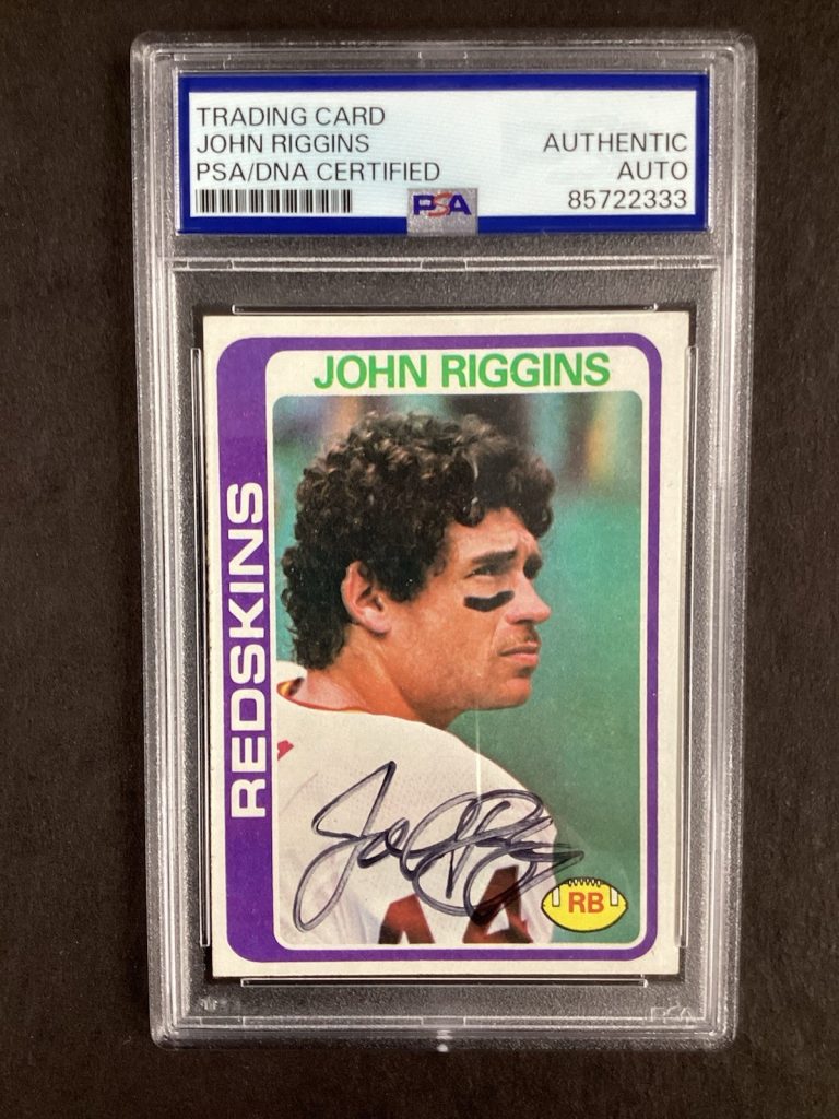 John Riggins Signed 1978 Topps #215 Football Card Jets HOF Autograph PSA/DNA