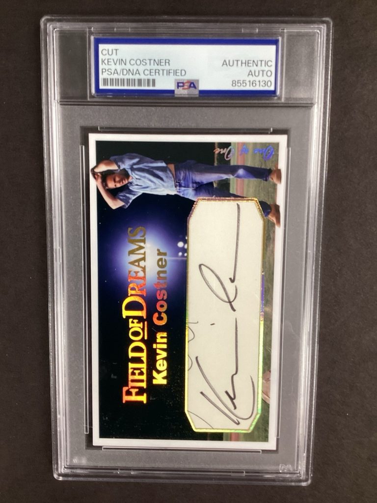 Kevin Costner Signed Baseball Card Cut Custom Durham Bulls Autograph 1/1 PSA/DNA