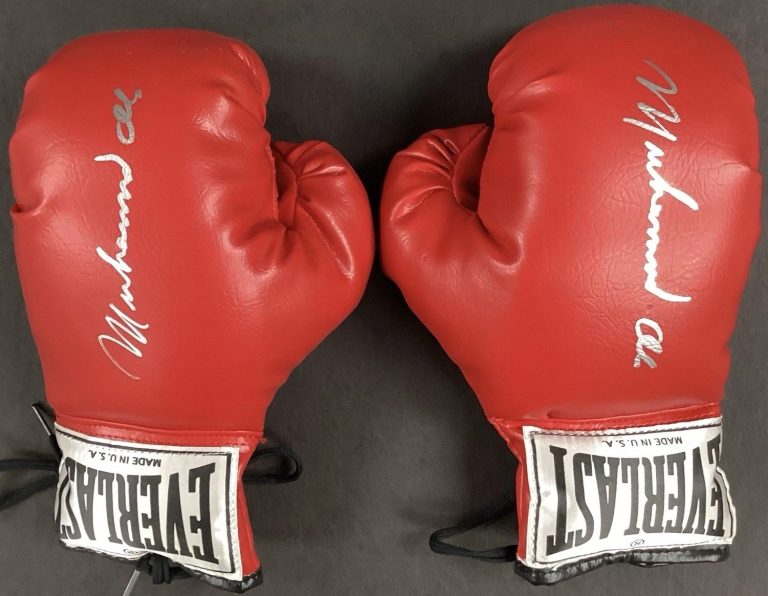 Muhammad Ali Signed Boxing Gloves Everlast GOAT Stunning Pair Autograph JSA