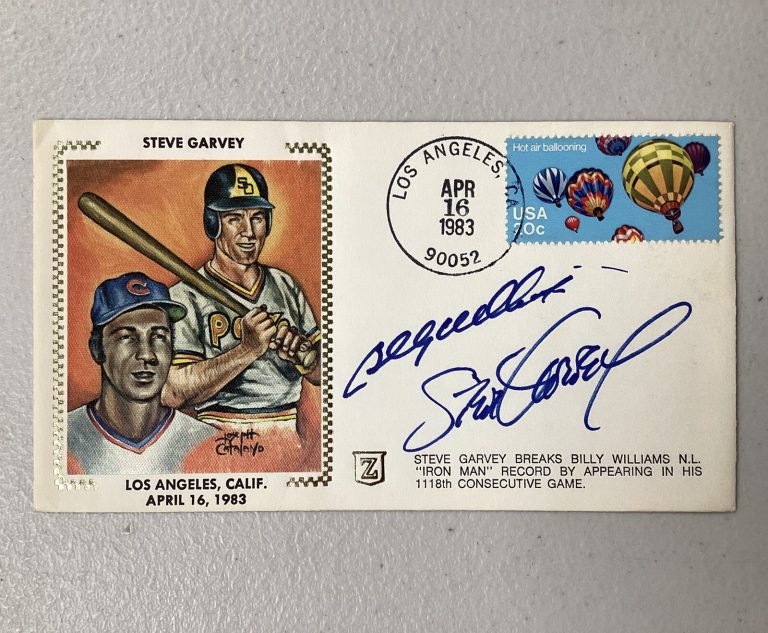 Billy Williams Signed Gateway Cachet Z Silk Envelope FDC S Garvey Auto HOF TPG