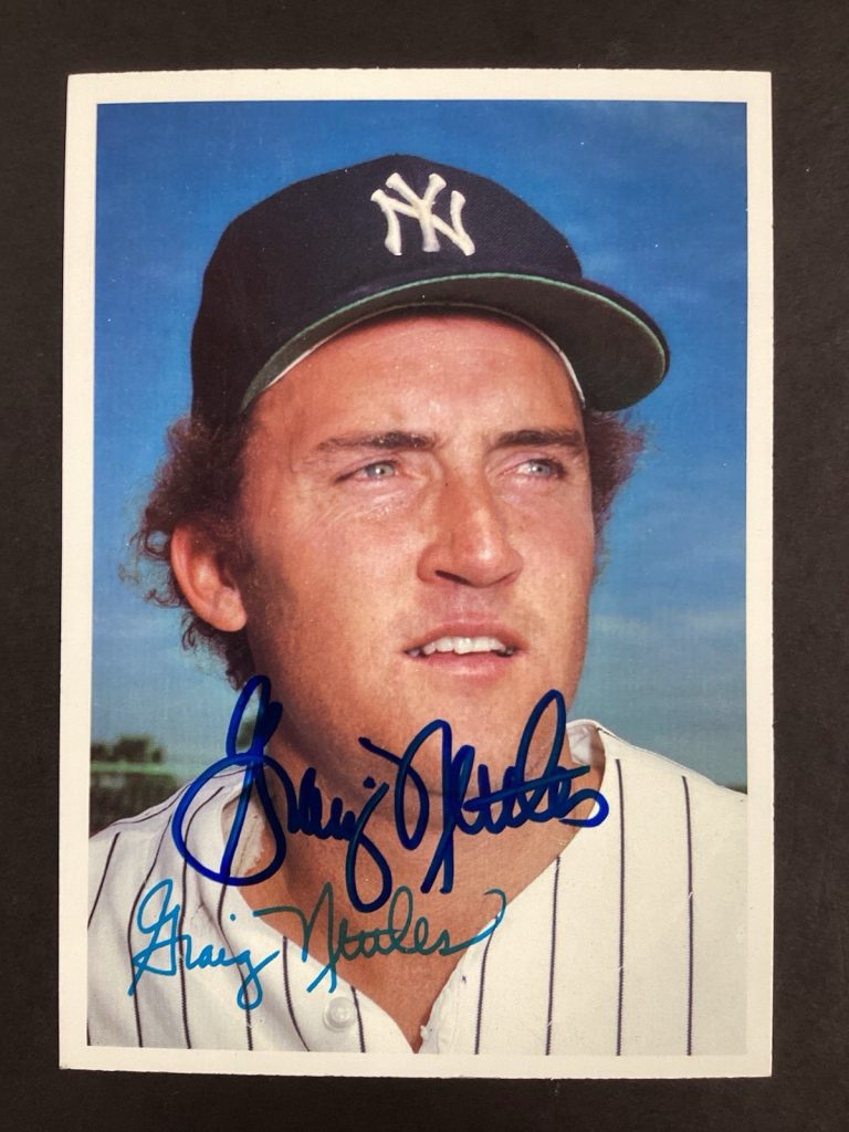 Graig Nettles Signed 1981 Topps Jumbo Baseball Card NY Yankees Autograph TPG