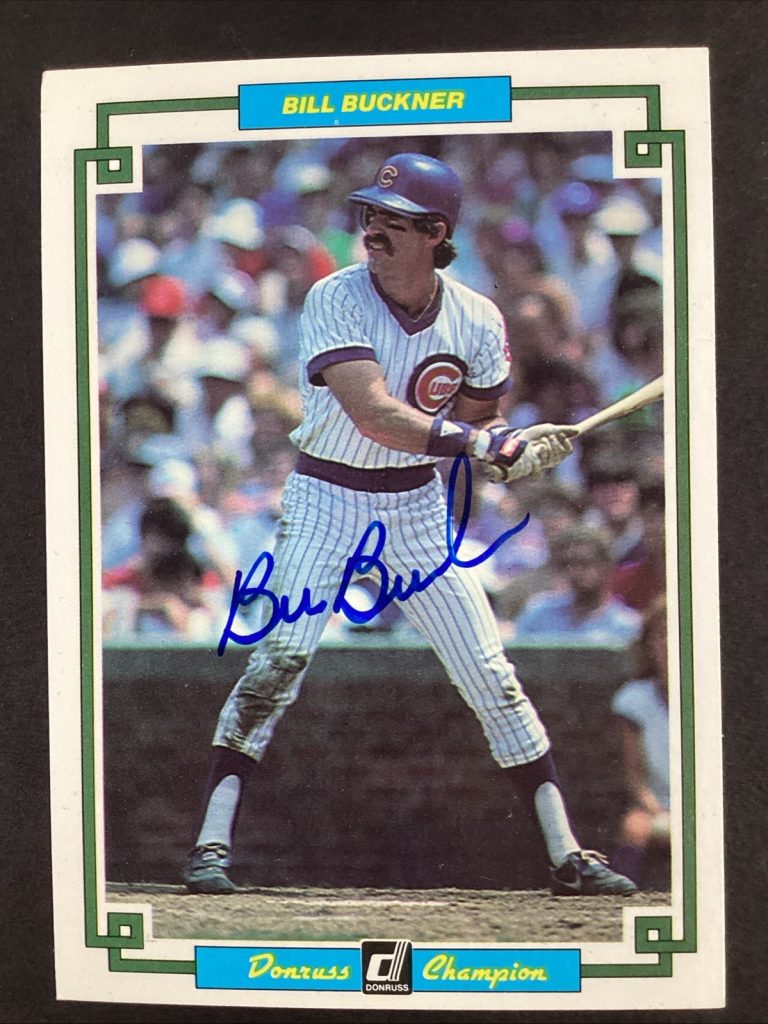 Bill Buckner Signed 1984 Donruss Champion #18 Cubs Auto Card Baseball TPG