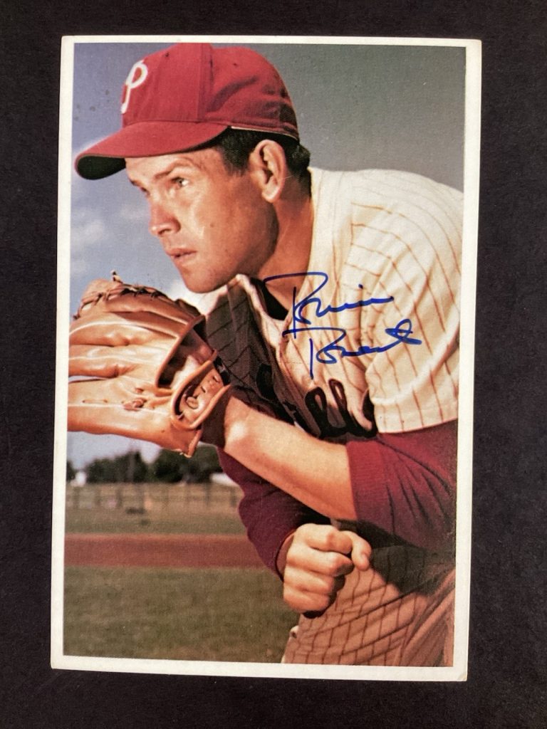 Robin Roberts Signed 1982 TCMA #10 Baseball Card Postcard HOF Autograph TPG