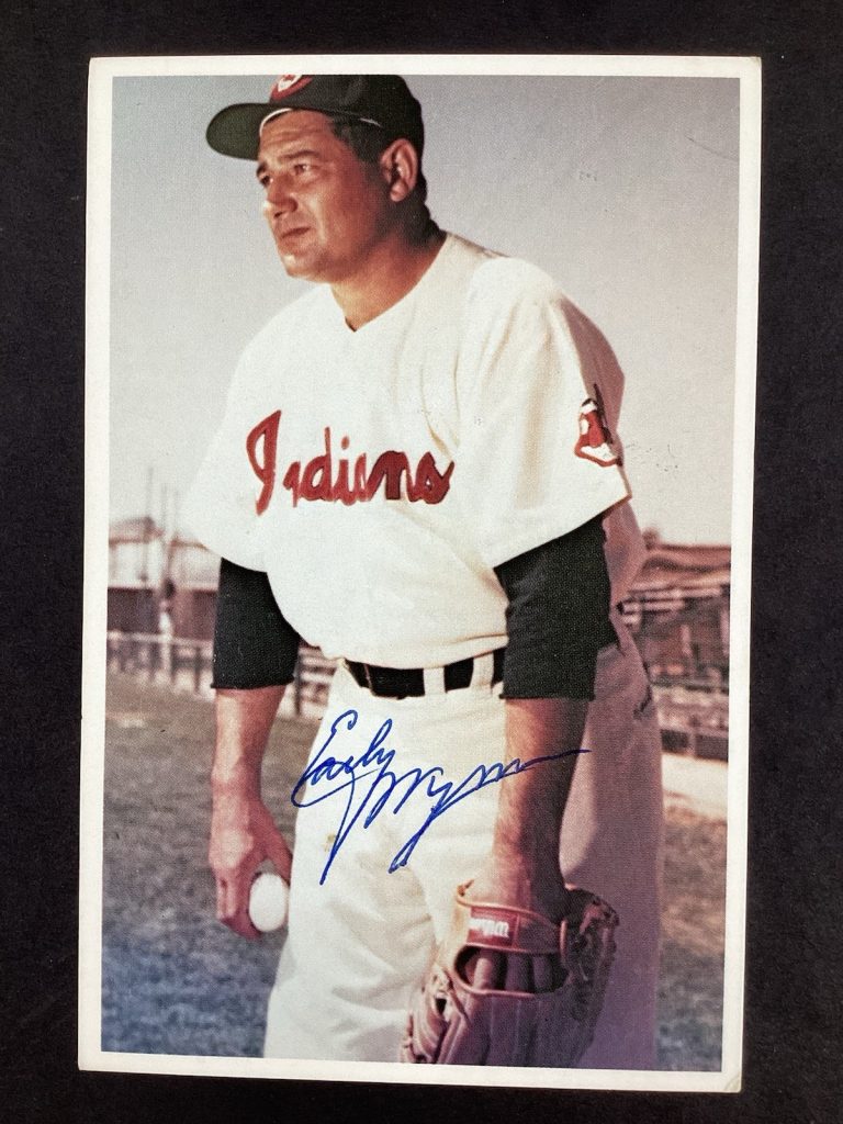 Early Wynn Signed 1982 TCMA #12 Baseball Card Postcard HOF Autograph TPG