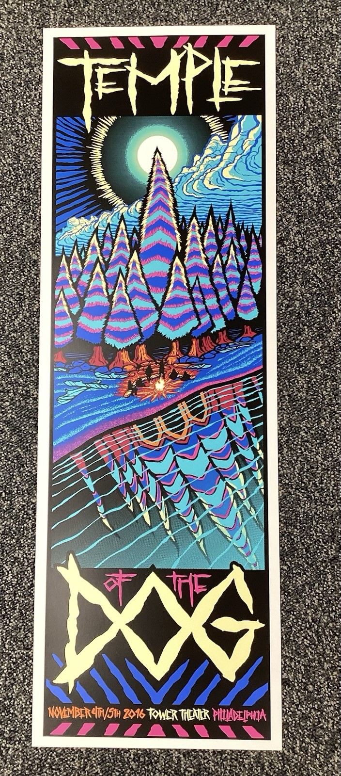 Temple Of The Dog Poster 11/4/2016 Tower Theater Philly Chris Cornell Pearl Jam