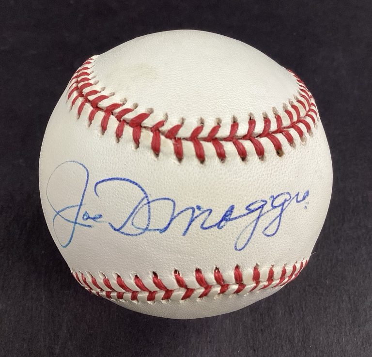 Joe DiMaggio Signed Baseball GAB Budig New York Yankees Autograph PSA/DNA