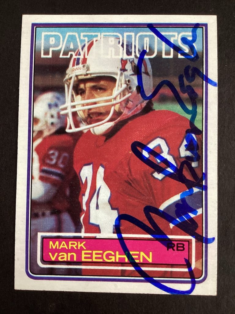 Mark van Eeghan Signed 1983 Topps #337 Football Card Raiders NFL Auto TPG #2