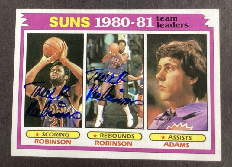 Truck Robinson Signed 1981 Topps #60 Basketball Card Suns NBA Autograph TPG #2