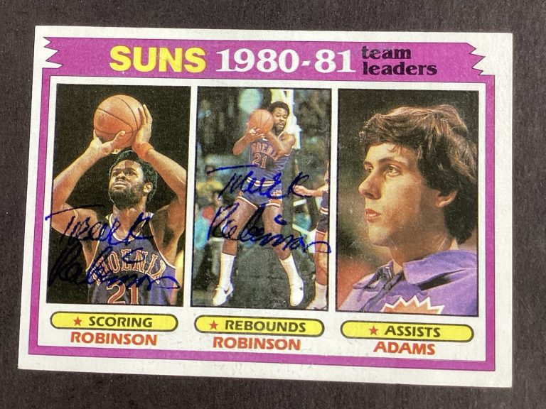 Truck Robinson Signed 1981 Topps #60 Basketball Card Suns NBA Autograph TPG #3